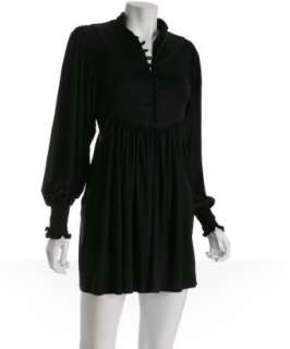 Mara Hoffman black silk jersey Pirate dress  BLUEFLY up to 70% off 