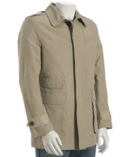 Ted Baker taupe cotton blend canvas Pildip coat   