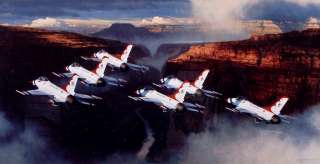   aviation print by William S Phillips named Thunder in the Canyon