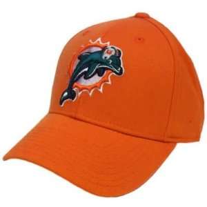  NFL Miami Dolphins Reebok Curved Bill Large XLarge XL Flex Fit Hat 