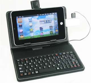 PU leather carry case with USB keyboard for 10 Android Tablet  