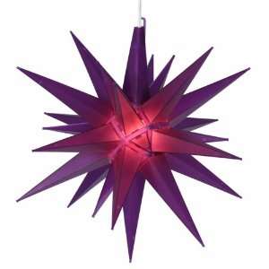  14 Lighted Purple Moravian Star Hanging Christmas Light 