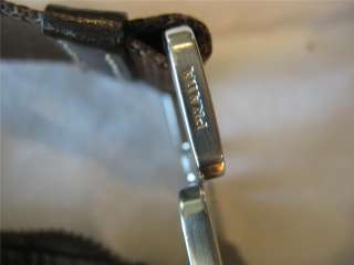 PRADA Brown Nylon Zip Upper Medium Shoulder Strap Handbag AUTHENTIC 
