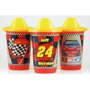  NASCAR Jeff Gordon Re Usable Spill Proof Cups and Lids   3 