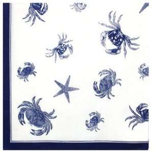   Cotton Silk Screen Print Nautical Tablecloth 60x60