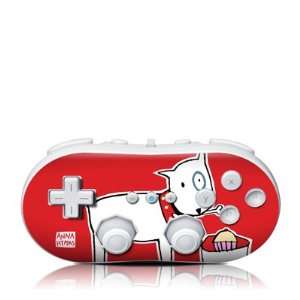  White Cartoon Pup and Cupcake Design Nintendo Wii Classic 