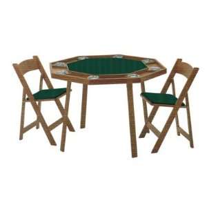  Kestell Fruitwood Oak Compact Folding Poker Table with 