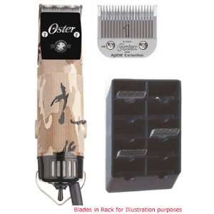  Oster Camo Clipper Plus Size 1 Blade With Free Blade Rack 