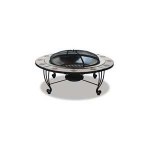  Mosaic Outdoor Fire Pit (Stainless Steel) Patio, Lawn 