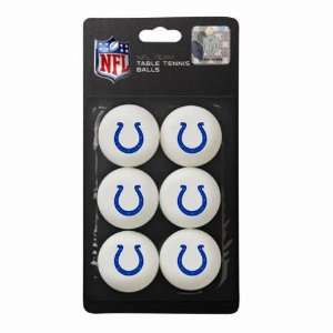  Indianapolis Colts NFL Table Tennis Balls 6pc Sports 
