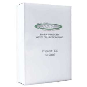  SEM #140A Paper Shredder Waste Bags (50/case) Electronics