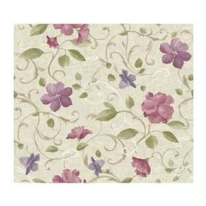  York Wallcoverings PS3818 Wind River Watercolor Flowers 