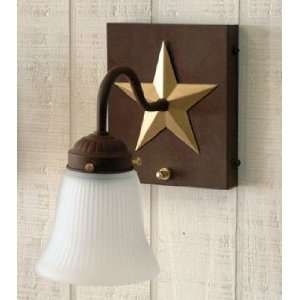    Star Wall Sconce with Globe (Socket Plug)