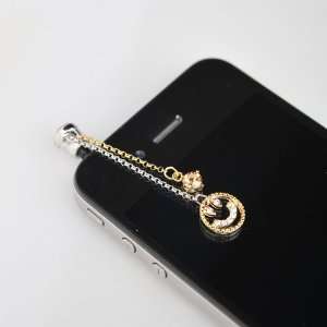   Face Chain Iphone Jack Anti Dust Plug Cover Stopper 
