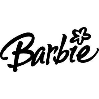BARBIE Black 8 Vinyl STICKER / DECAL