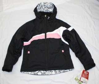 Marker Jr Tess Girls Ski Jacket Black Pink Size 10 NEW  