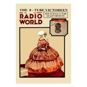  Radio World The 8 Tube Victoreen Giclee Poster Print 