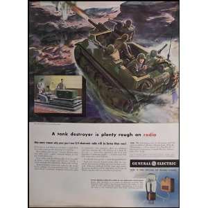   : 1940s General Electric Radio Vintage Magazine Ad: Everything Else