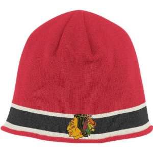  Chicago Blackhawks Vintage Uncuffed Knit Beanie Hat by Reebok 