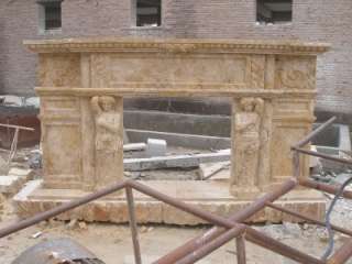   HAND CARVED VICTORIAN STYLE 24. MARBLE FIREPLACE MANTEL  