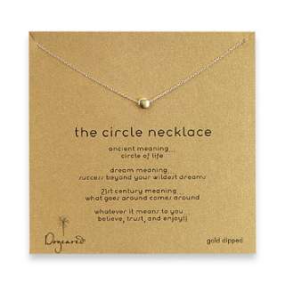 Dogeared Gold Dipped Reminder The Circle Necklace  