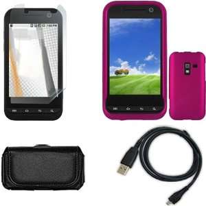  iNcido Brand Samsung Conquer 4G D600 Combo Rubber Rose 