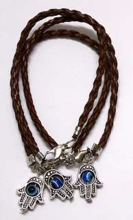   EYE Kabbalah Judaica Fashion BROWN String Bangle Bracelets  