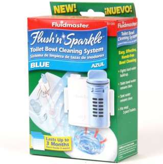 2x Fluidmaster Flush n Sparkle BLUE Toilet Bowl Cleaner  