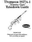 Thompson Tommy Gun 1927 1928 Takedown Guide Radocy 1921