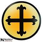 Round Heraldic Cross Shield     sca/larp/medie​val/gothic/ren 