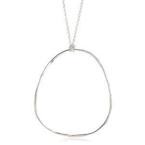  Open Circle Necklace in Sterling Silver Jewelry
