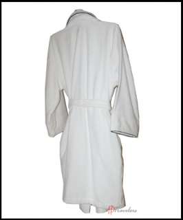   Park Collection White 100% Cotton 1 Size Bath Robe $135 NWT  