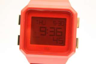 Adidas Peachtree Digital Chrono Red Rubber Band Men Watch 37 mm x 40mm 