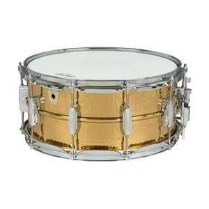    Ludwig Hammered Bronze Snare Drum, 6.5x14 Musical Instruments
