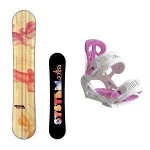   Womens Snowboard Package + Siren Leaf Bindings