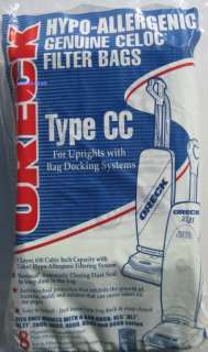   XL Upright Vacuum Bags Type CCPK8DW. The are Hypo Allergenic Bags