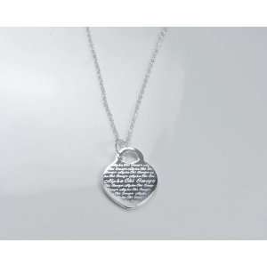  Alpha Chi Omega Sorority Silver Heart Necklace Jewelry