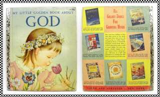 God Little Golden Book, Jane Watson Vintage Childrens Book, 1956 