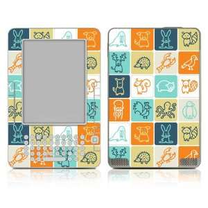    Kindle DX Skin Decal Sticker   Animal Squares 