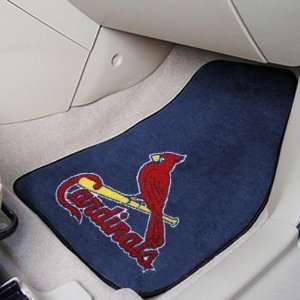  MLB St. Louis Cardinals Navy Blue 2 Piece Carpet Car Mat 