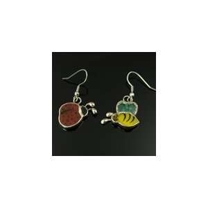  Switchables Stained Glass Ladybug & Bee Earrings