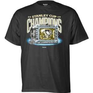   Penguins 2009 Stanley Cup Champions Ring T Shirt