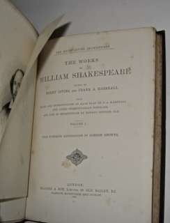 SHAKESPEAREs Works Leather ILLUSTRATED FIRST EDITION  