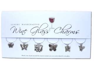 BUTTERFLY Wine Glass Marker Charms Table Decorations  