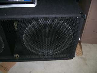 Yamaha SW 218v with 2   18 inch speakers SUB WOOFER WOW SWEET  