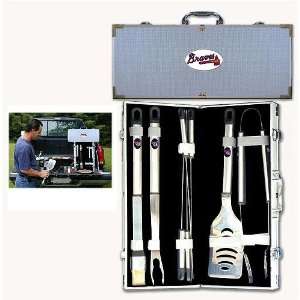   Braves MLB Barbeque Utensil Set w/Case (8 Pc.) Sports & Outdoors