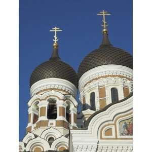 Domes of Alexander Nevsky Cathedral, Russian Orthodox Church, Toompea 