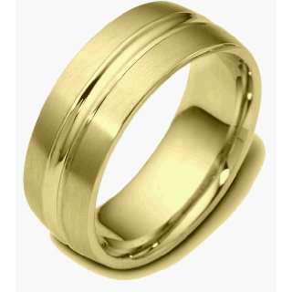   Designer 18 Karat Yellow Gold Wedding Band   8.25 